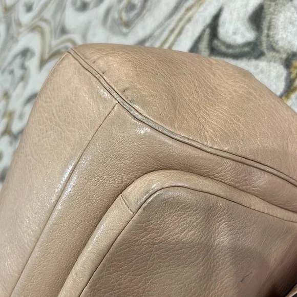💕 coach beige leather large satchel shoulder bag 💕 - Picture 11 of 16